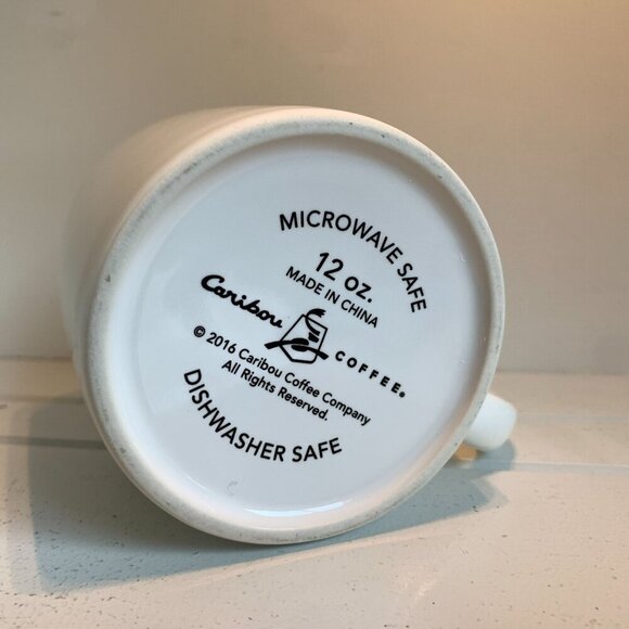 Caribou Coffee All Heart Abstract Coffee Mug 2016 Ceramic - Picture 7 of 7